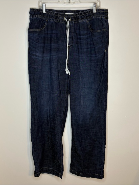 Lane Bryant Pants - Lane Bryant Dark Blue Drawstring Wide Leg Pants Size 18